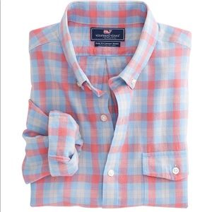 NWT Vineyard Vines Hullman Point Plaid Crosby